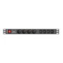 Lanberg PDU-04E04I-0200-IEC-BK - 4*Schuko y 4*IEC C13 - 2500W - 1U